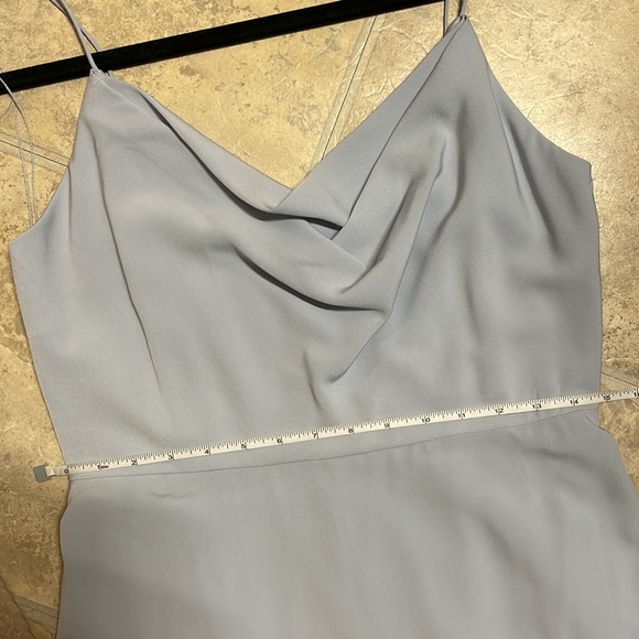 Adrianna Papell Elegant Maxi Dress Baby Blue Bridesmaid Flowy 8 - Picture 14 of 14